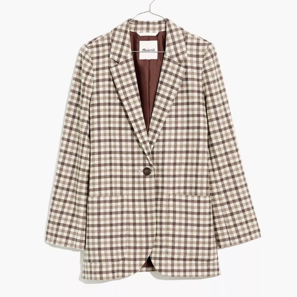 Madewell Jackets & Blazers - Madewell Larsen Blazer in Undyed Check